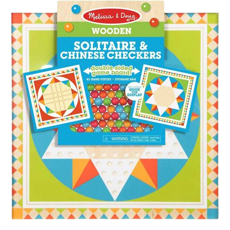 Joc de societate 2 in 1 Solitaire si Sah chinezesc - Melissa & Doug - imagine 6